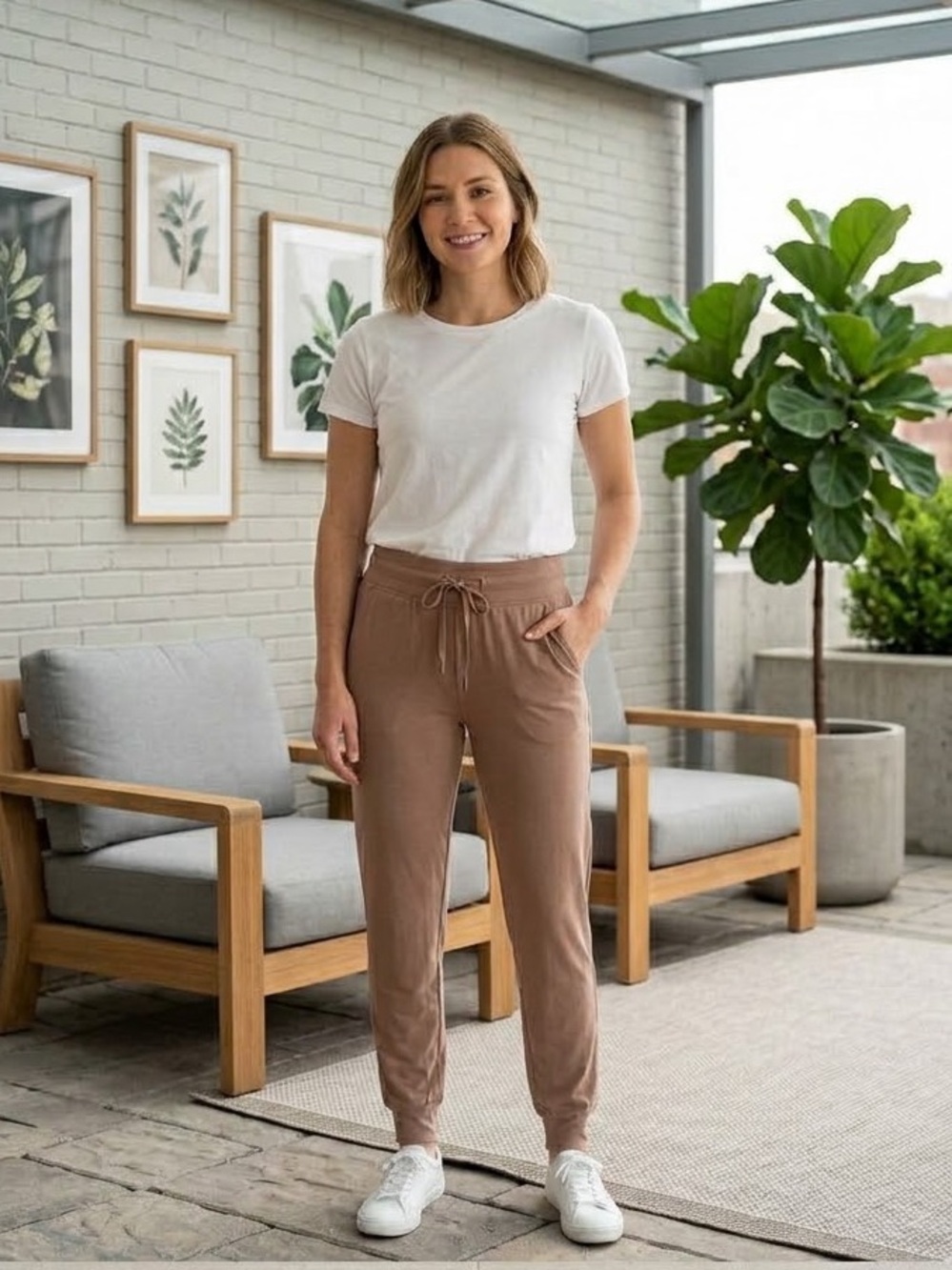 ZYIA || Woman’s Balance Jogger High Rise Drawstring Sweatpants Sz Small